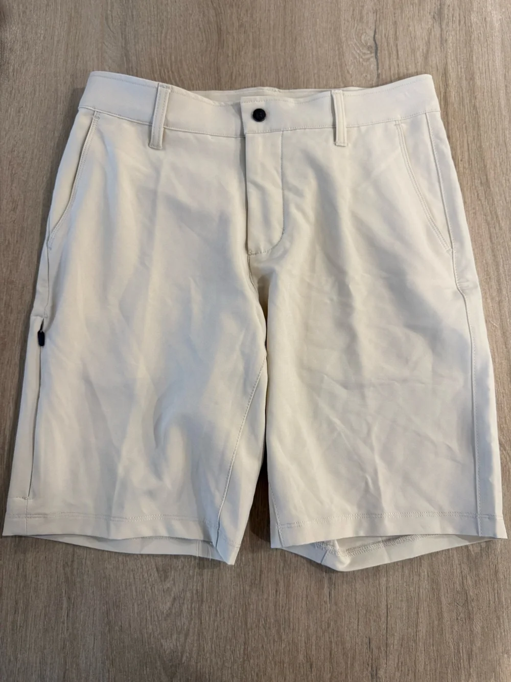 BYLT Premium Basics Kinetic Khaki Tan Short Performance Golf Minimalist S